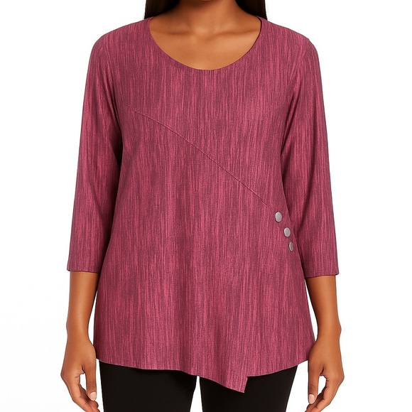 N Touch Pullover Women’s Tunic Casual Top Size 1X, Flowy and Loose Fitting - Picture 1 of 15